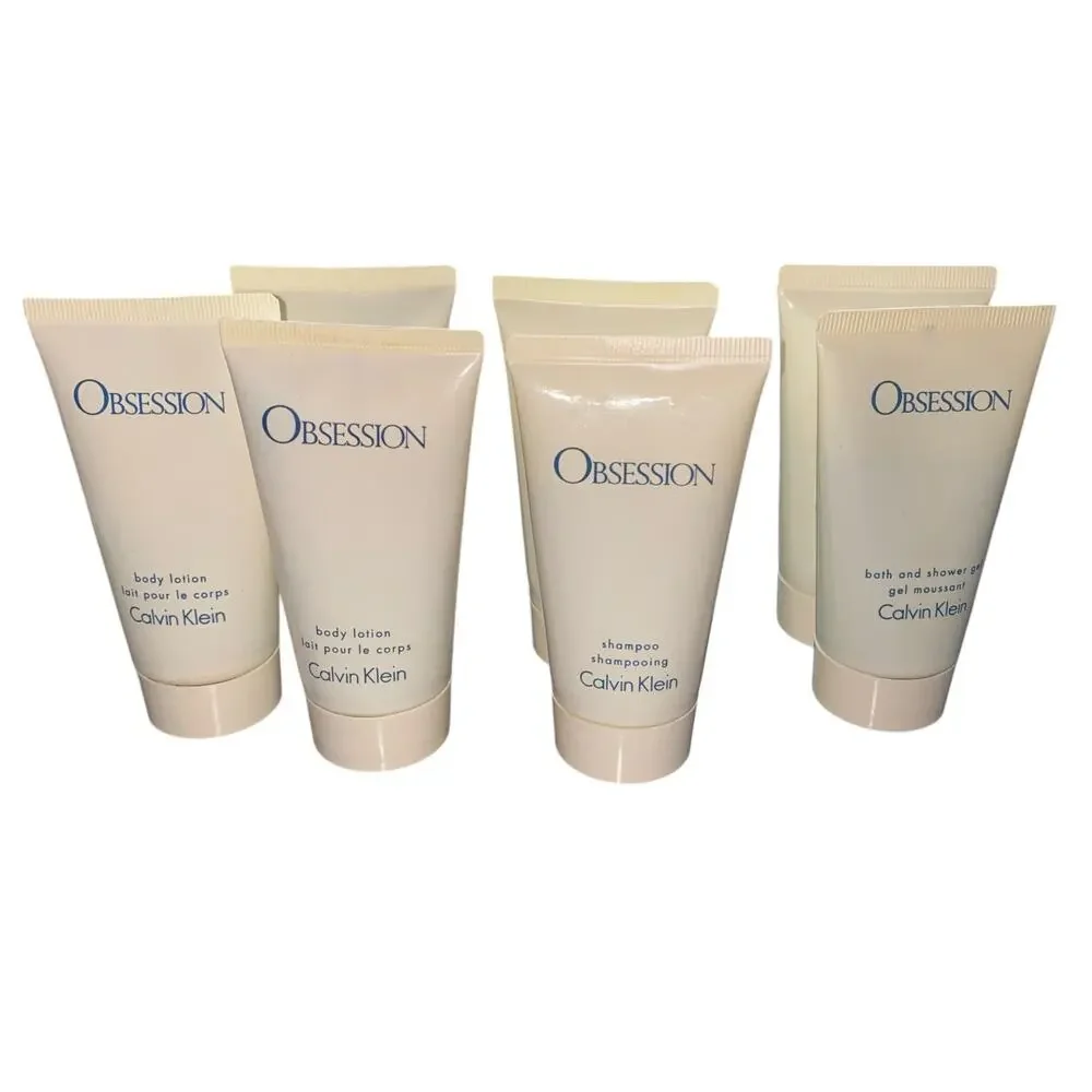 Obsession Calvin Klein Lot - Lotions, Shower Gel, Shampoo & Body Wash Lot of 7